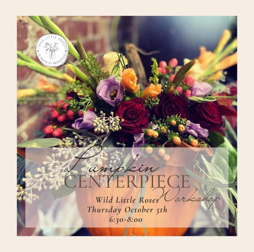 Floral Pumpkin Centerpiece Workshop REAL