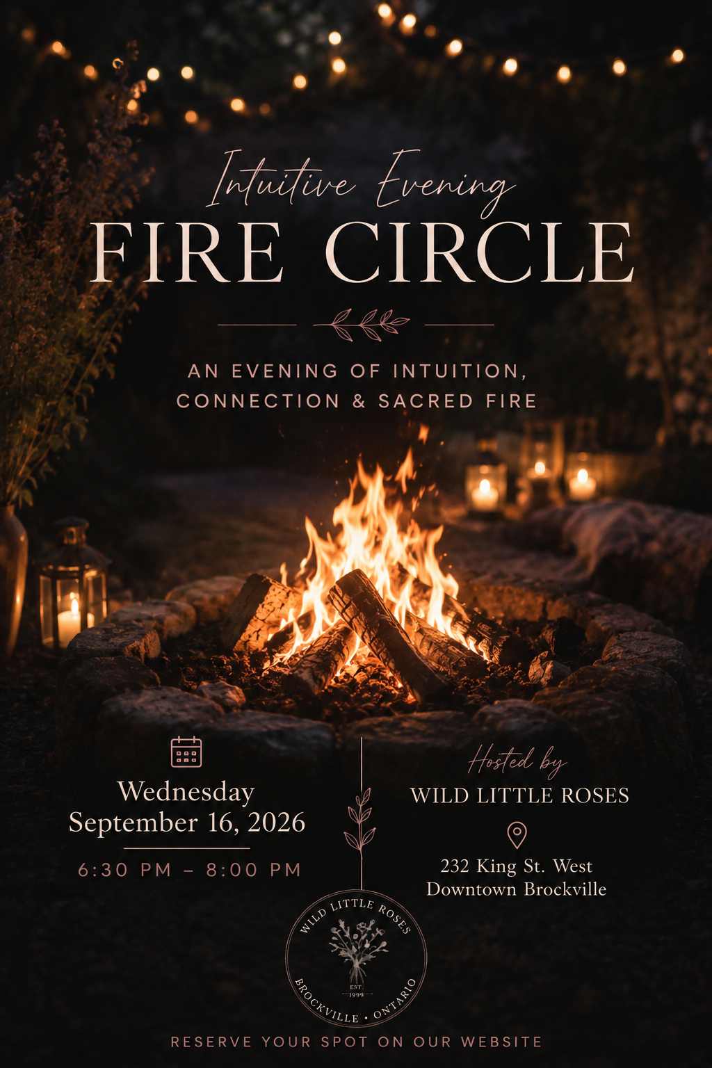 Intuitive Fire Circle Wednesday Wednesday September 16