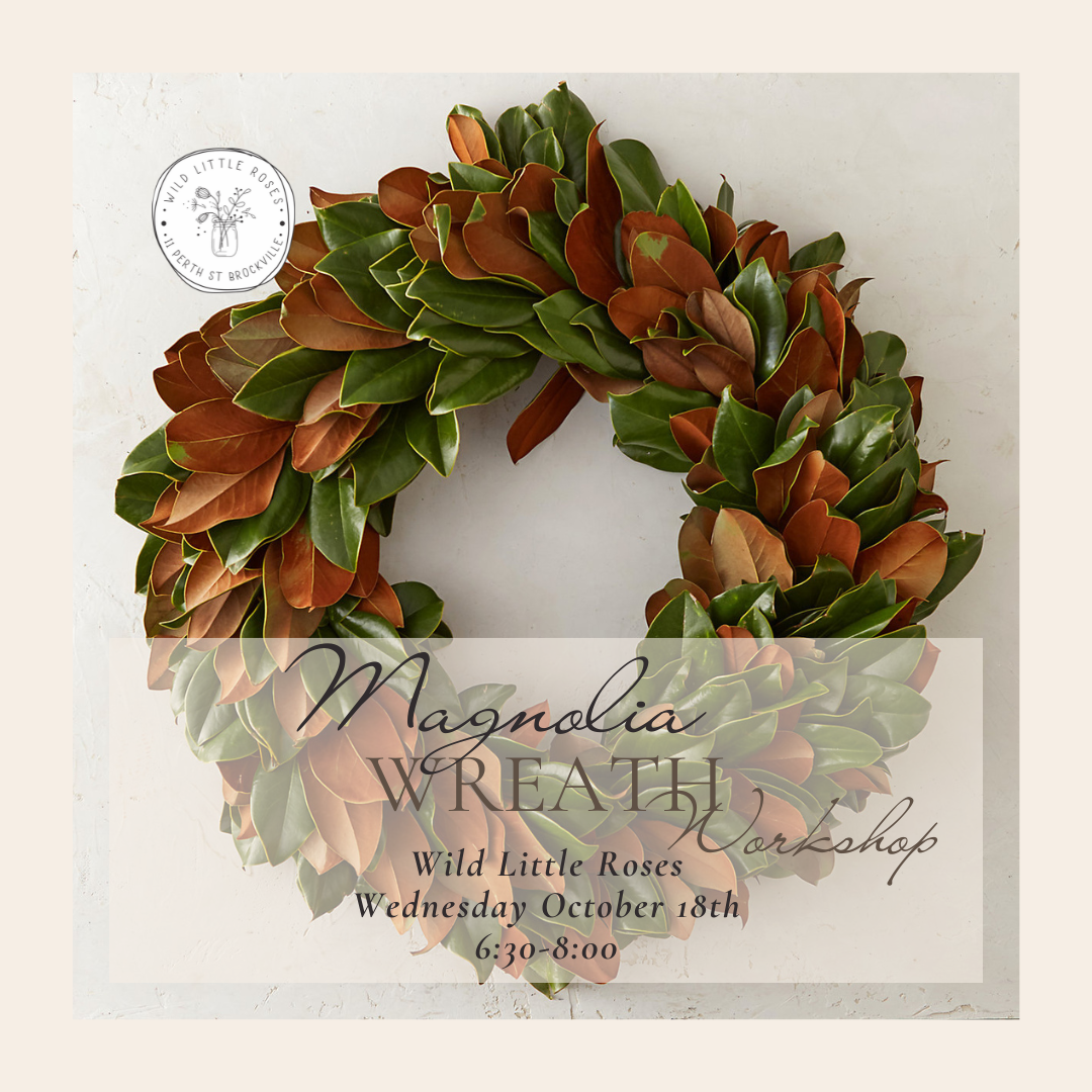 Fresh Magnolia Wreath Workshop