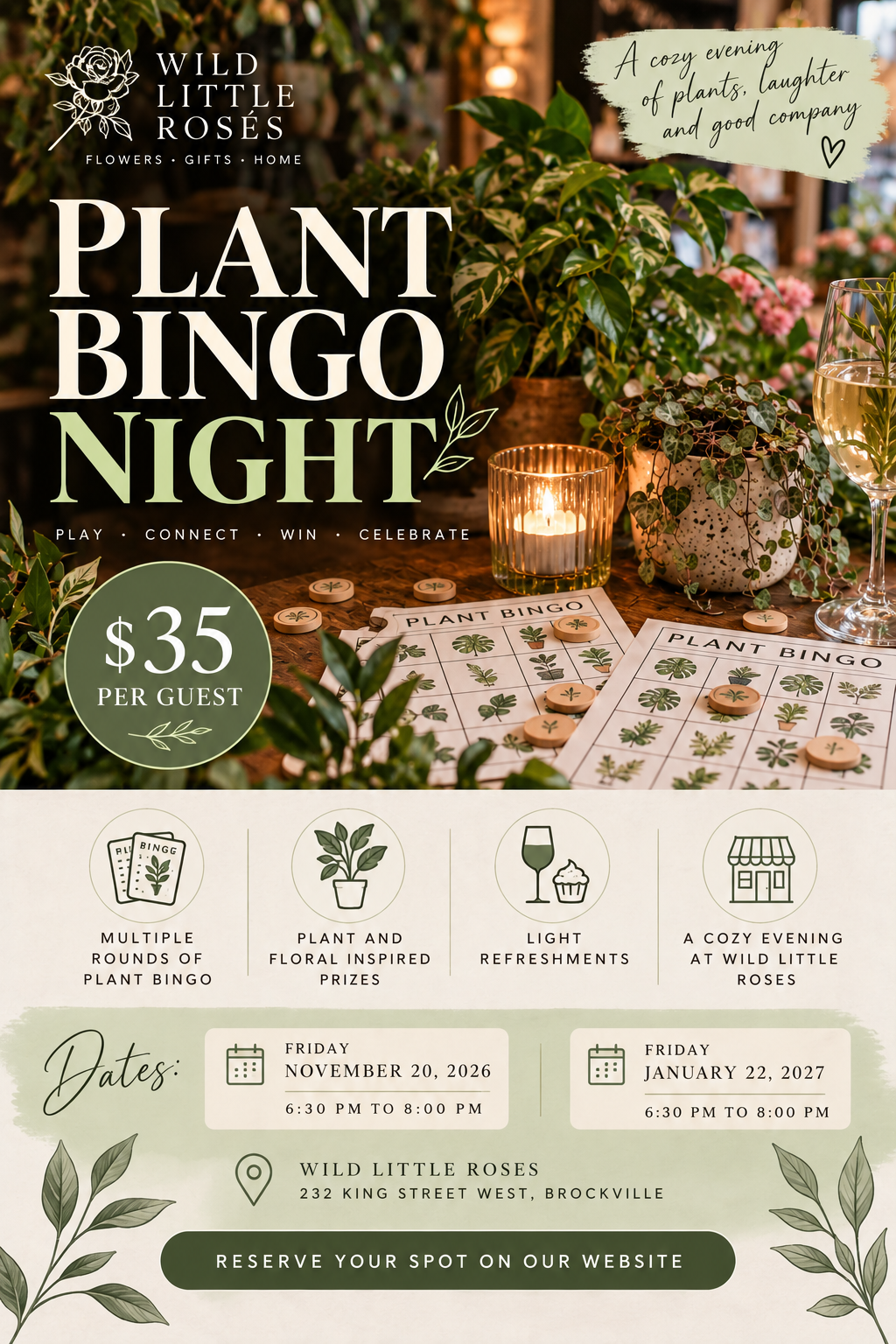 Plant Bingo Night