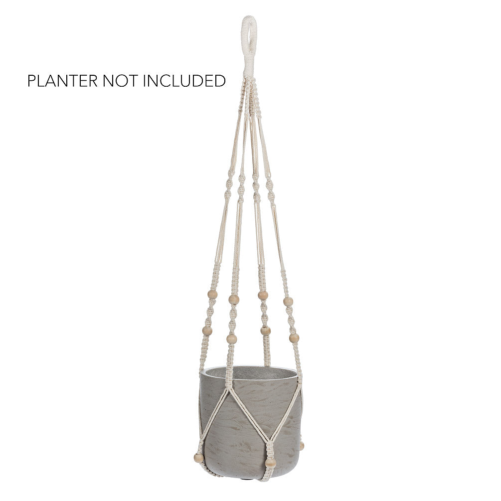 Planter Hanger with Beads Macrame