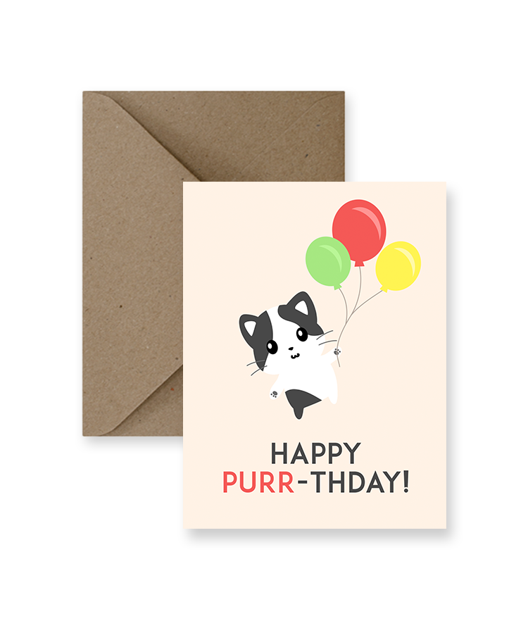 HAPPY PURR-THDAY! Card