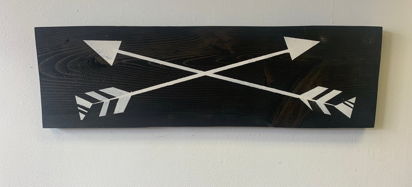 Cross Arrow Sign - Wild Little Roses