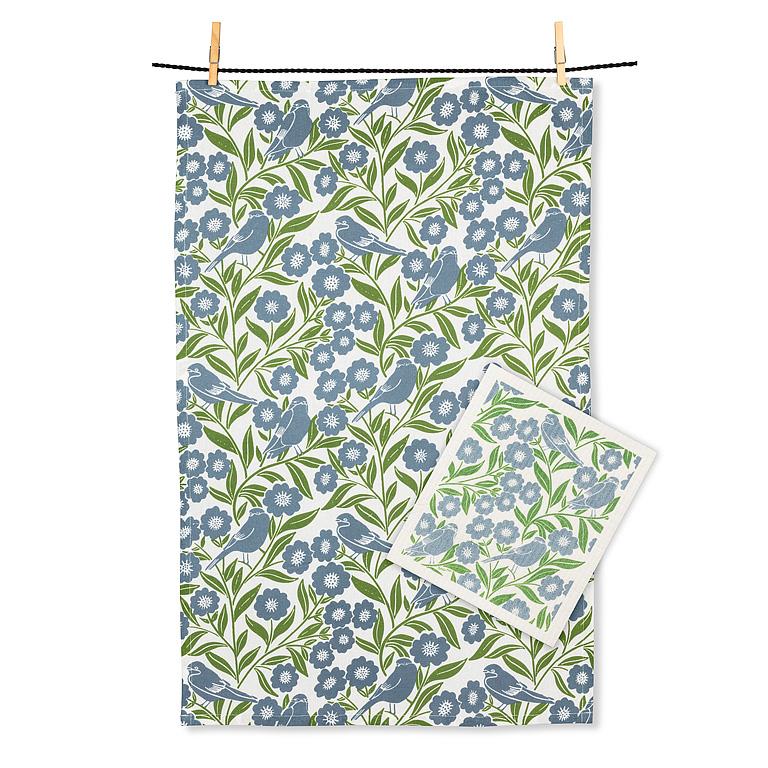 Birds & Leaves Kitchen Towel Gift Set