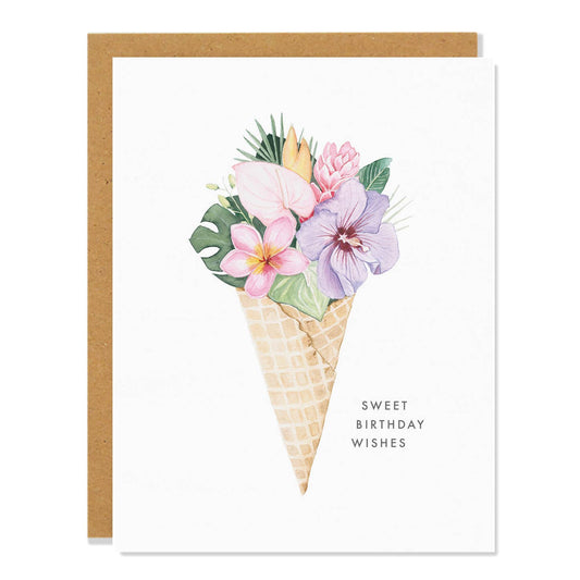 Sarah Voyer Paper - Sweet Birthday Wishes Greeting Card