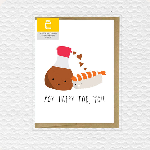 IMPAPER - Soy Happy For You Congratulations and Wedding Card