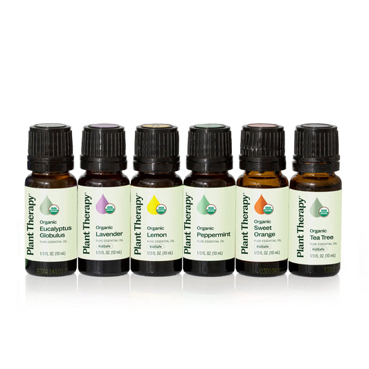 Plant Therapy - Top 6 Organic Essential Oil Singles Set