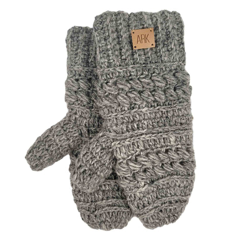 Ark Imports - Toscana Mittens: White