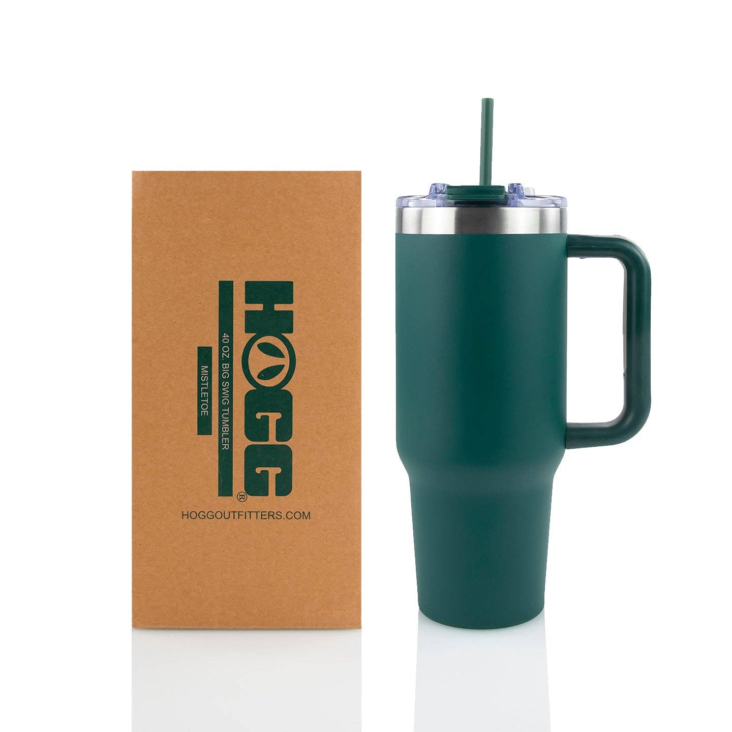 Hogg Outfitters - 40oz POWDER COATED BIG SWIG TUMBLER: Lemon Cream