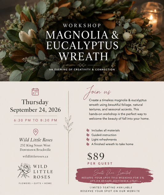 Magnolia & Eucalyptus Wreath Workshop