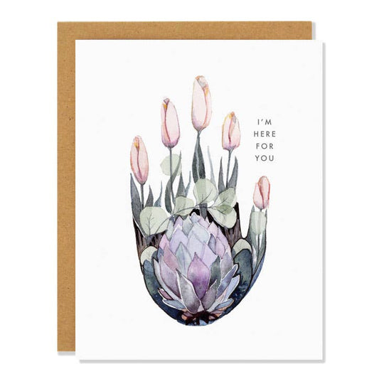 Sarah Voyer Paper - I'm Here For You - Sympathy & Encouragement Card