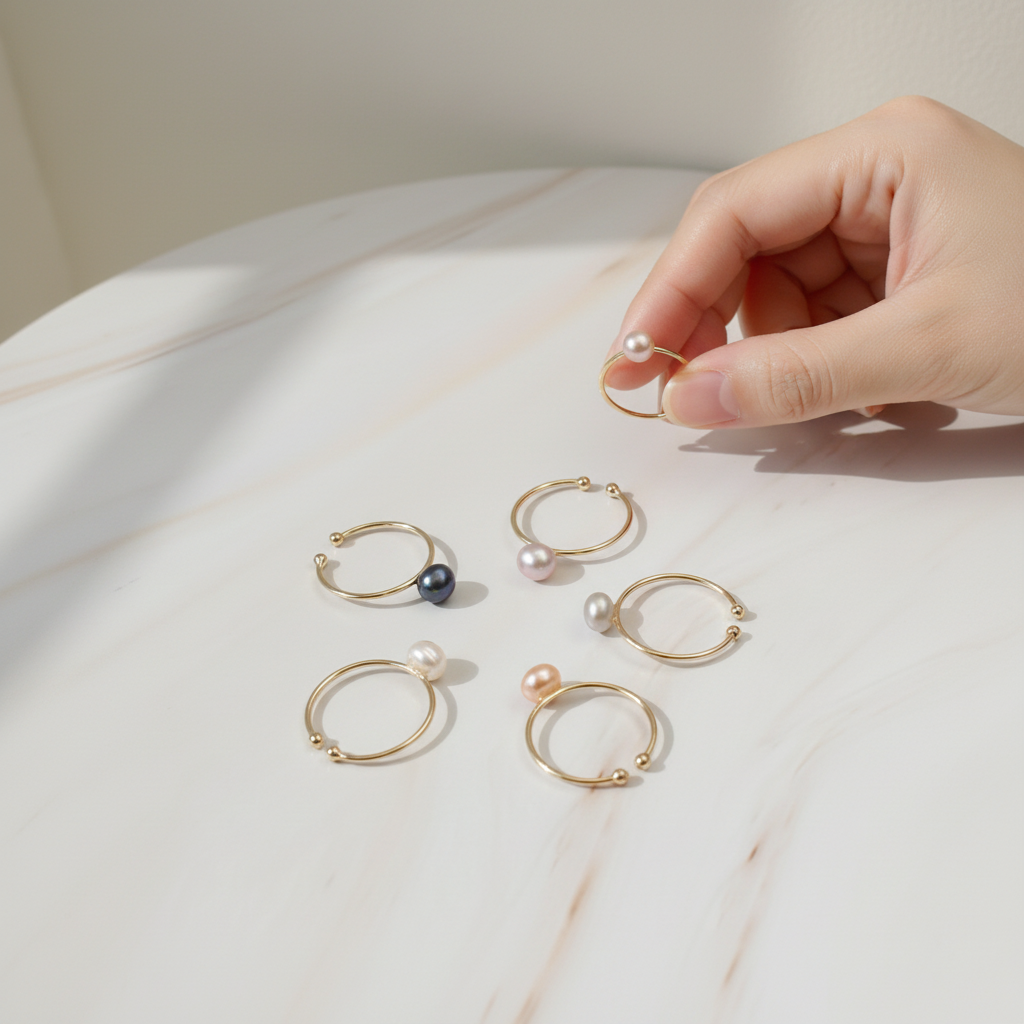 iBijoux - Minimal Freshwater Pearl Ring
