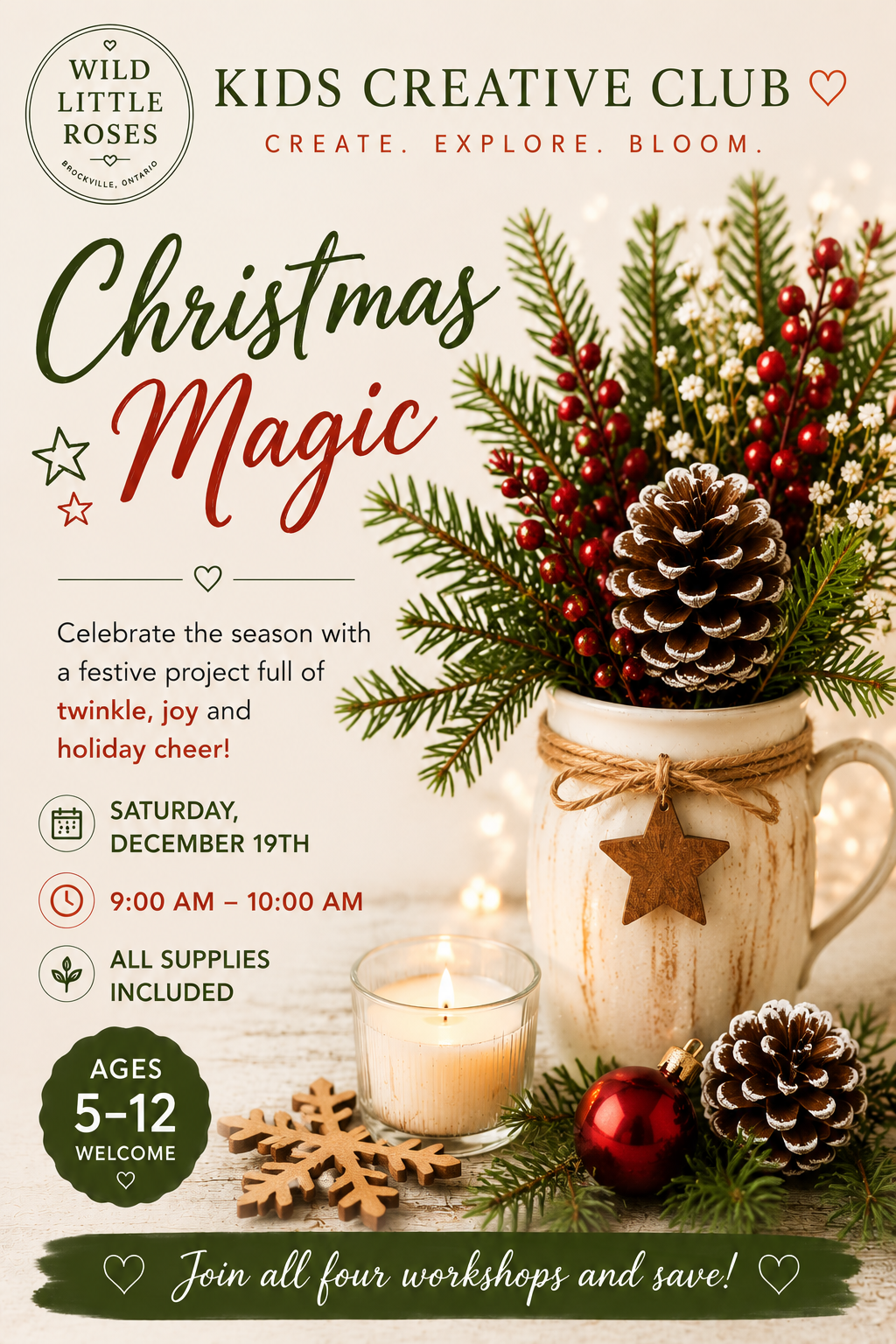 Kids Creative Club December- Christmas Magic
