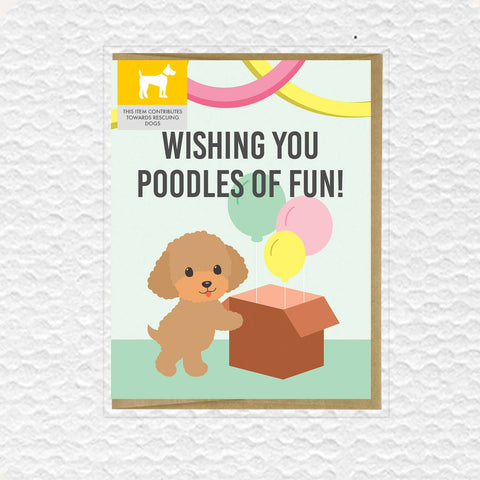 IMPAPER - Poodles of Fun Birthday Card