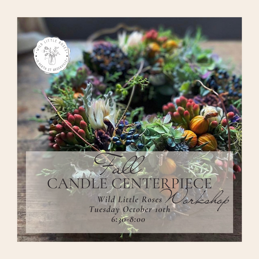 Earthy Candle Table Centerpiece Workshop