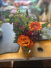 Fall Flower mason jar arrangement
