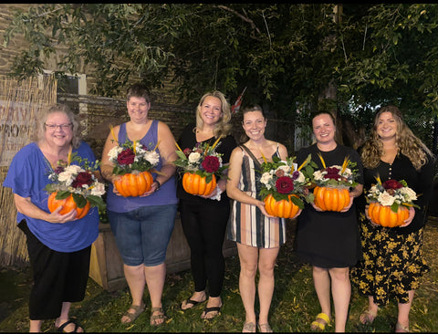 Pumpkin Floral Centrepiece