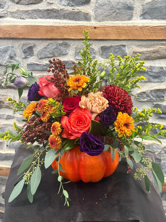 Fresh Harvest Pumpkin Centrepiece