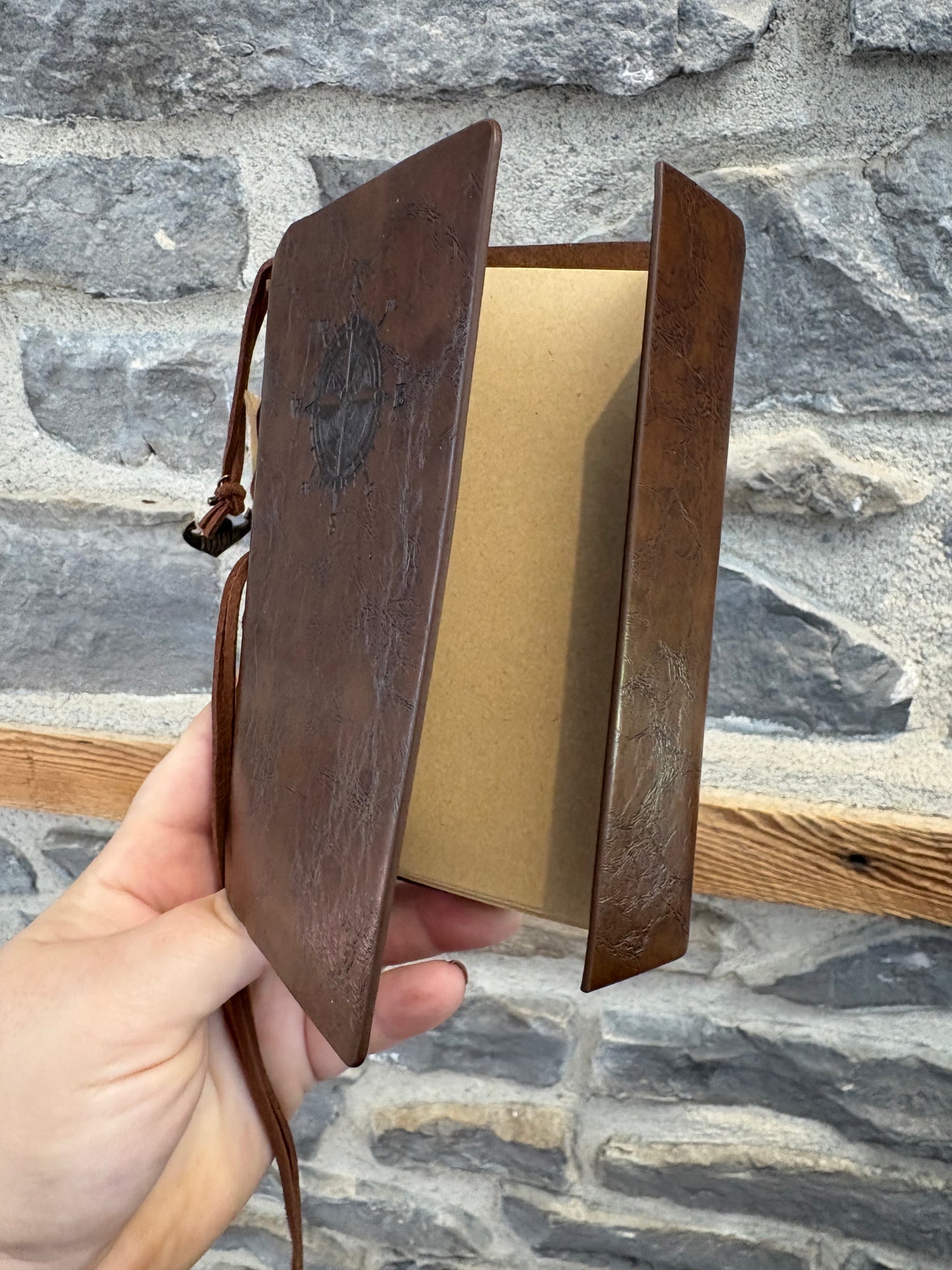 Vintage Compass Leather Journal