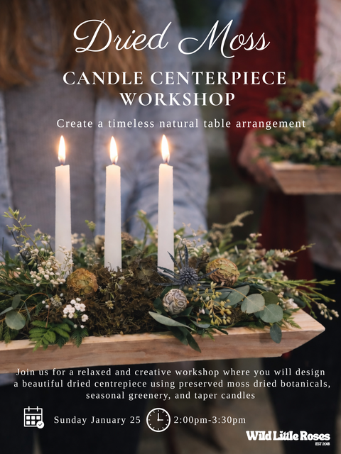 Dried Moss Candle Workshop