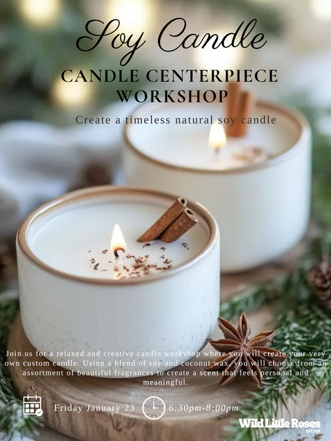Soy Candle Centerpiece Workshop