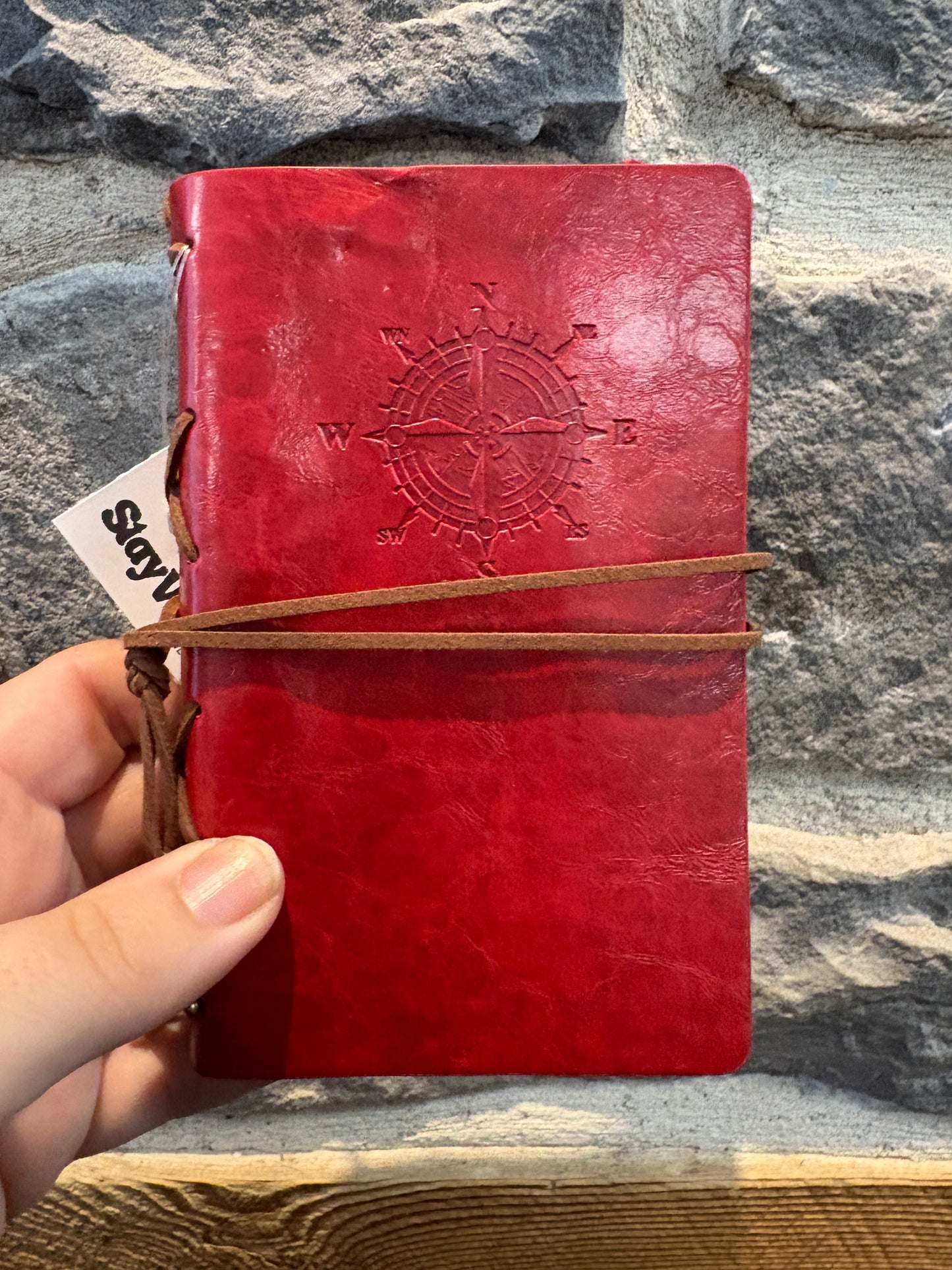 Vintage Compass Leather Journal