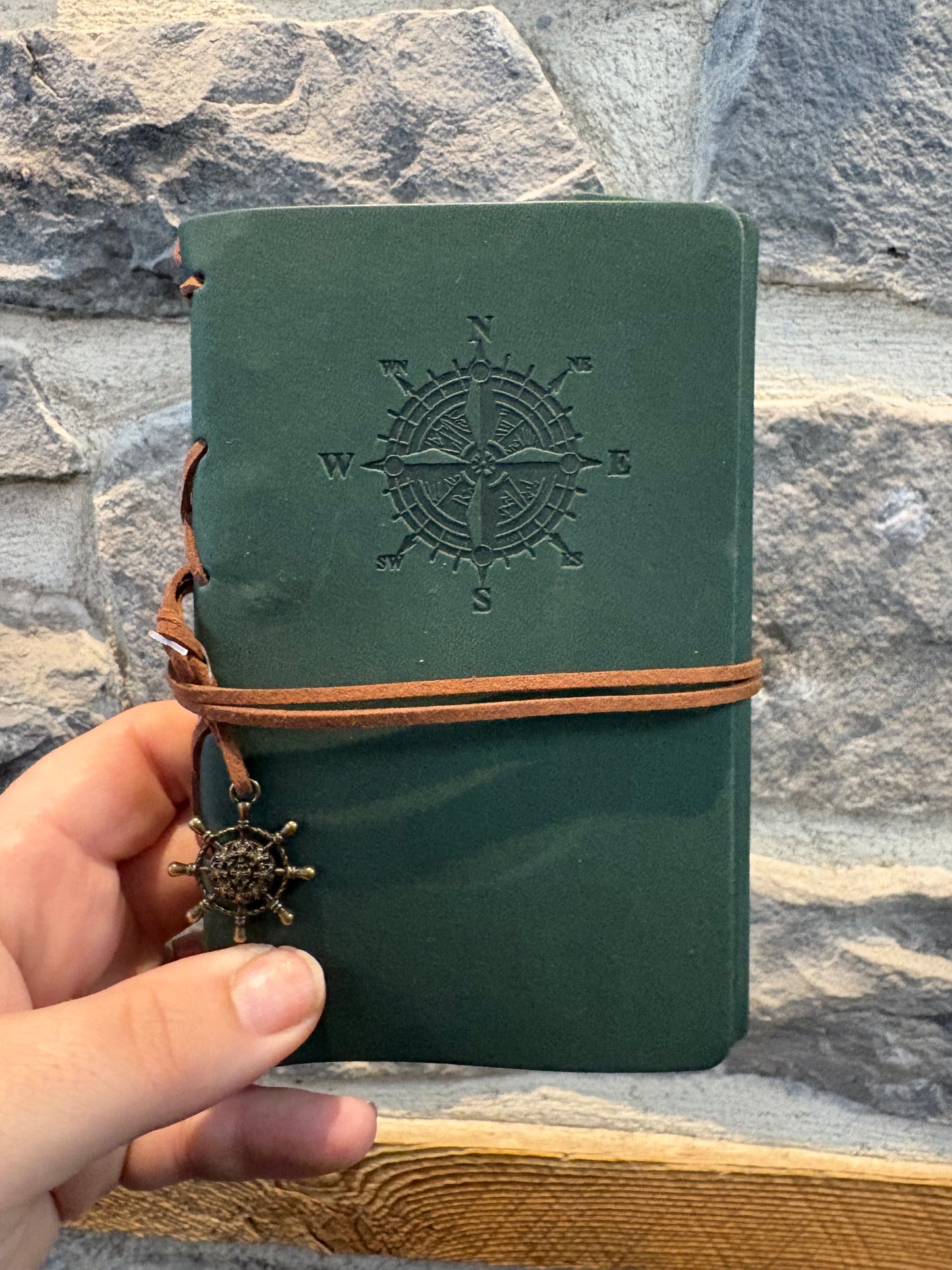 Vintage Compass Leather Journal