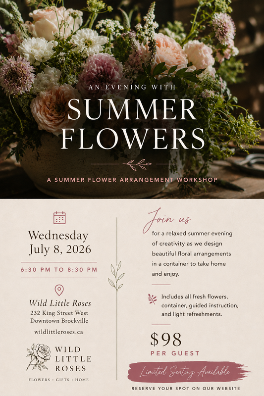 An Evening with Summer Flowers

A Summer Flower Arrangement Workshop