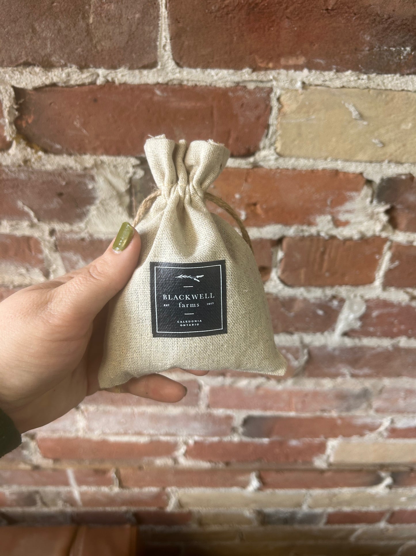 Dried lavender satchel