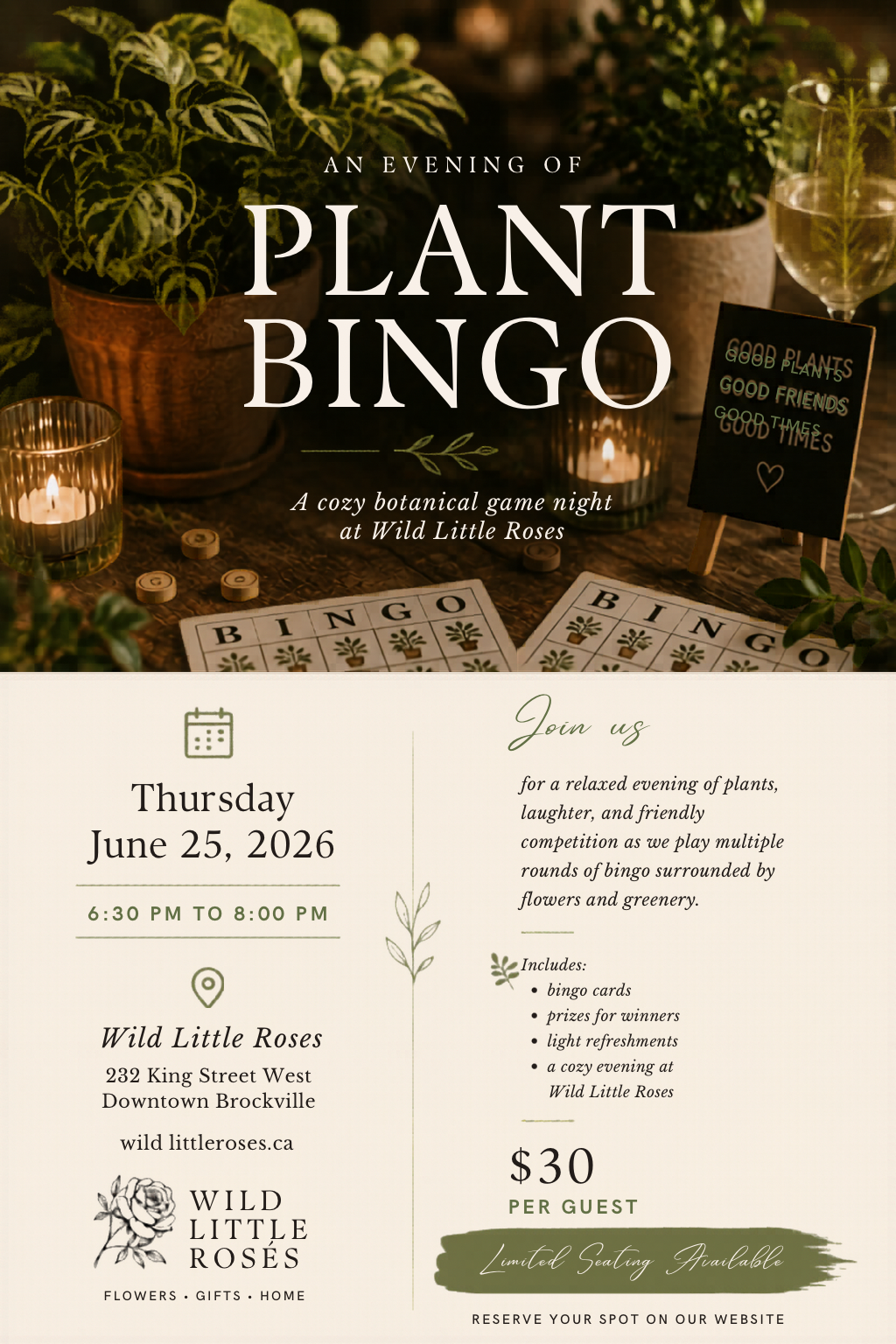 Plant Bingo Night (June)