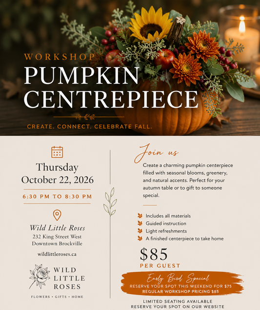 Pumpkin Centerpiece Workshop