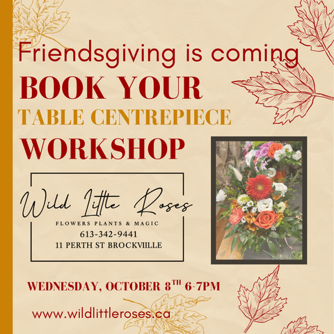 FriendsGiving Table centrepiece workshop