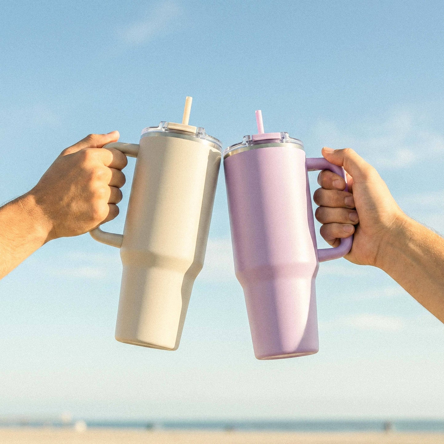 Hogg Outfitters - 40oz POWDER COATED BIG SWIG TUMBLER: Light Pink