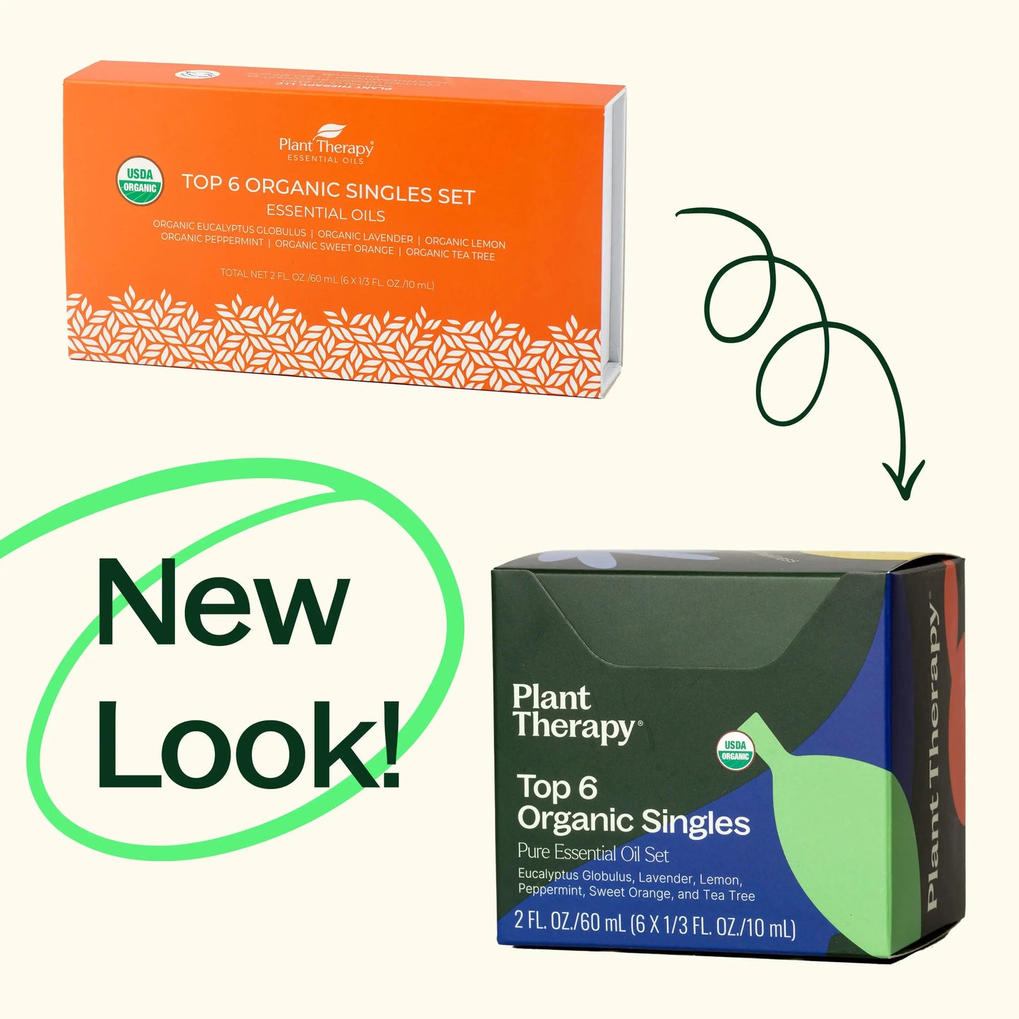 Plant Therapy - Top 6 Organic Essential Oil Singles Set