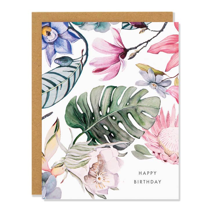 Sarah Voyer Paper - Tropical Birthday Greeting Card