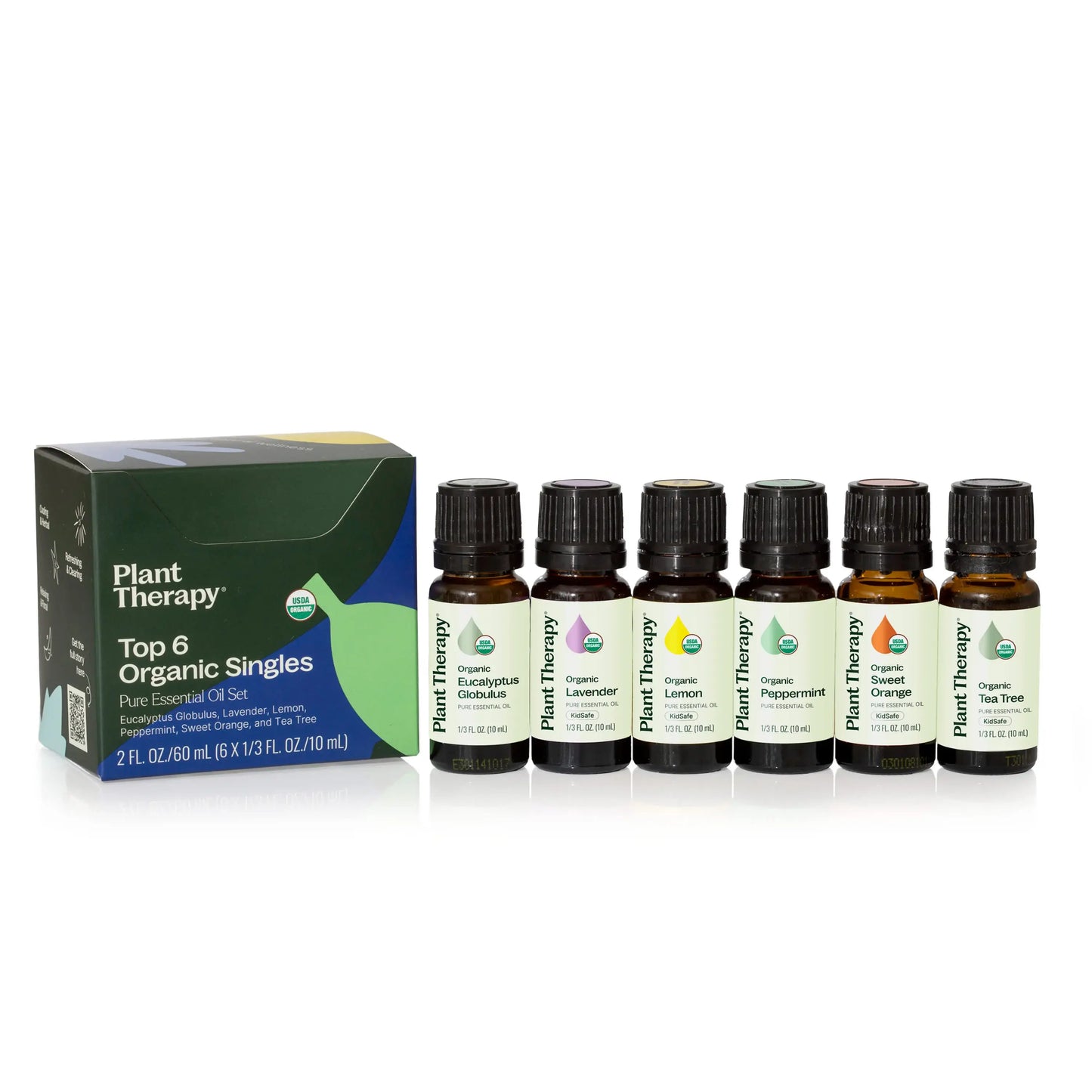Plant Therapy - Top 6 Organic Essential Oil Singles Set