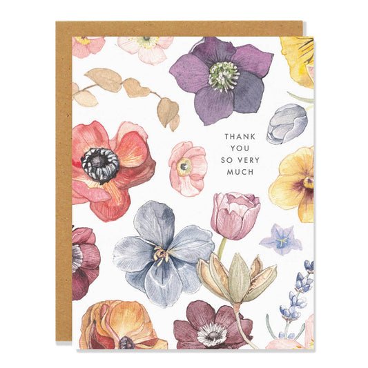 Sarah Voyer Paper - Floral Thank You Card