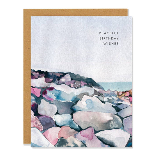 Sarah Voyer Paper - Peaceful Birthday Greeting Card