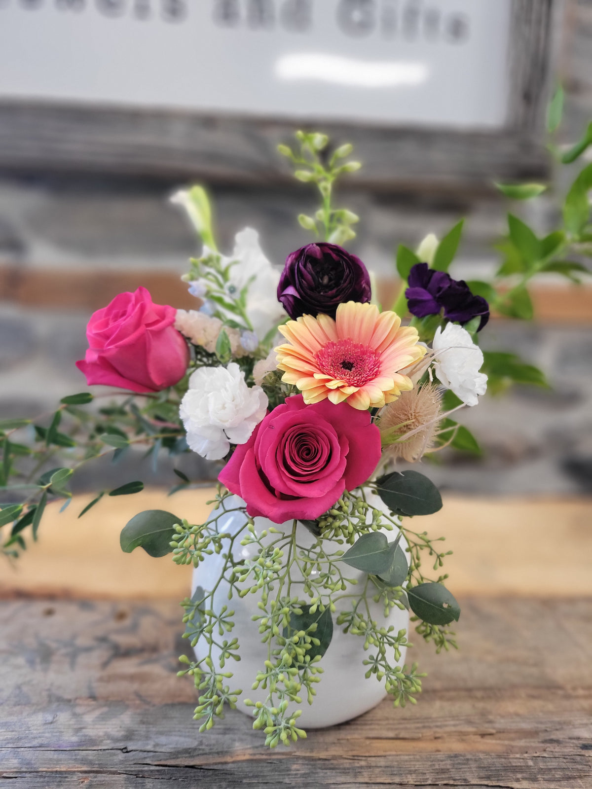 Country Garden Ceramic Arrangement