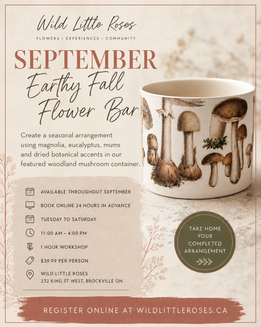 September Earthy Fall Flower Bar