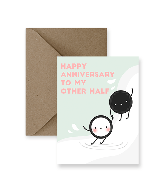 Happy Anniversary To My Other Half Greeting Card