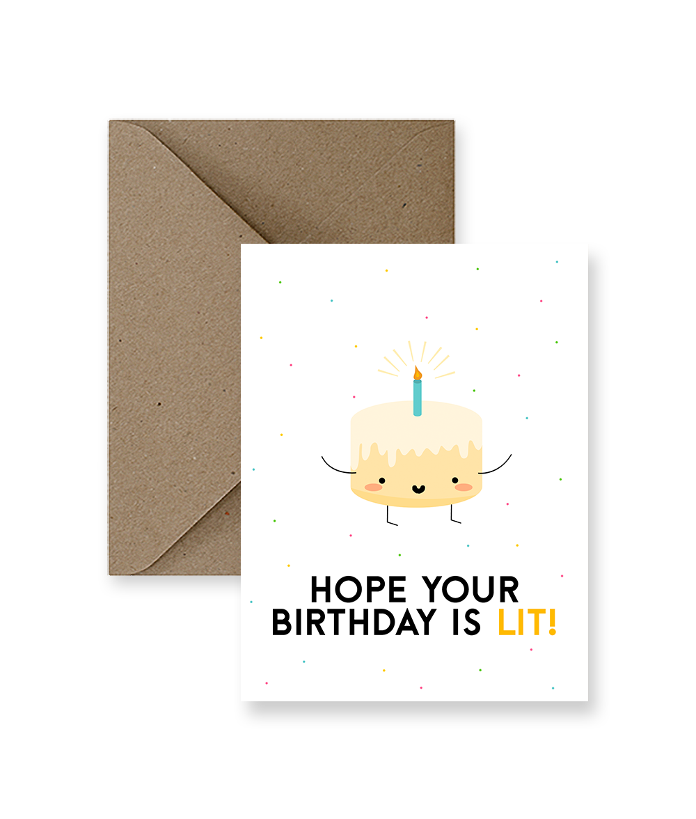 Hope Your Birthday Is Lit! Birthday Card