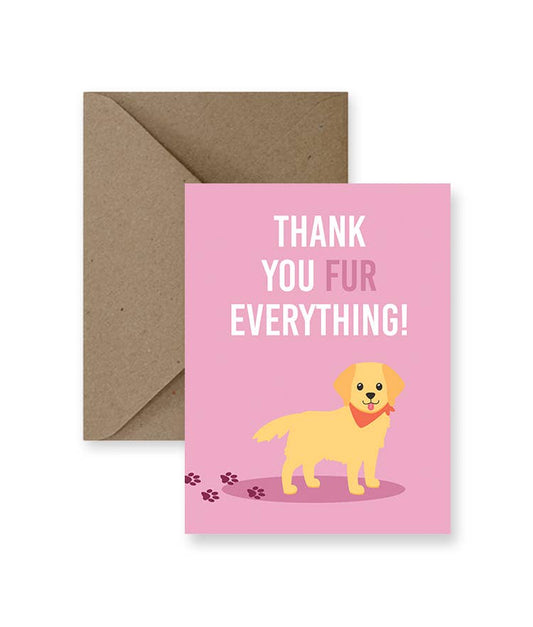 IMPAPER - Thank You Fur Everything Card
