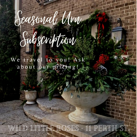 Seasonal Urn Subscription - Wild Little Roses