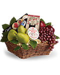 Wonderful and Welcoming Gourmet Cheese and Fruit Gift Basket - Wild Little Roses