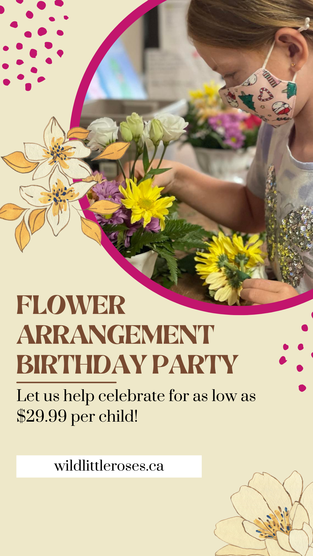 Children’s Birthday Party Floral Design