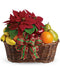 Fruit and Poinsettia Basket - Wild Little Roses
