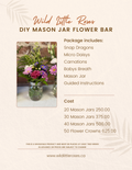 DIY Mason Jar Flower Bar