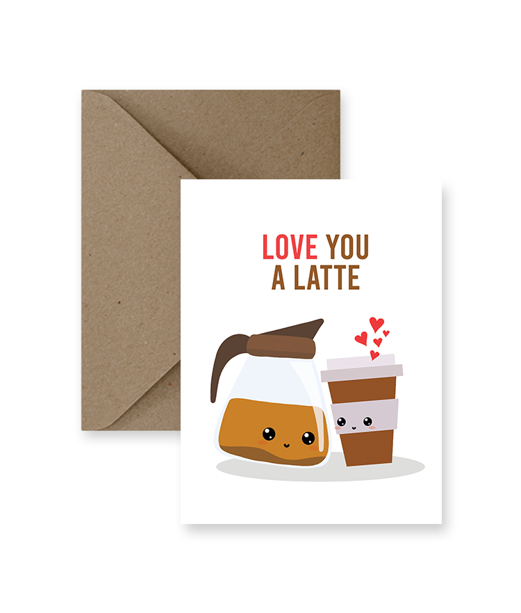 IMPAPER - Love You A Latte Love Card