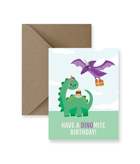 IMPAPER - Dinomite Birthday Card